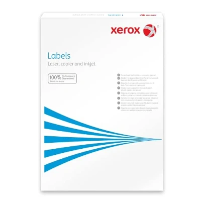 Image of Xerox 003R97400 Labels 210 x 297 MM Box of 100 DIN A4 Sheets / with Rounded Corners White