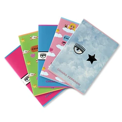 Image of Pigna Chiara Ferragni x Cones f.to A5 Pack of 5 Fantasy B 1R Rigato 02321501R