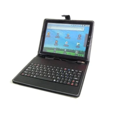 Image of Black USB Keyboard PU Leather Carry Case/Stand for GoClever Tab R97 CnM Touchpad 9.7&quot;Inch Android Tablet
