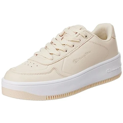 Image of Champion Women Rebound Platform Low Sneakers, Off White Ww005, 3.5 UK