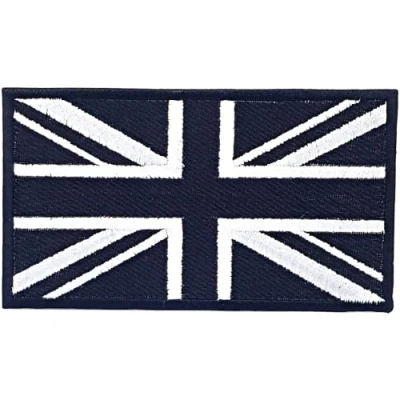Image of Tactical Great British Union Jack Flag Patch Embroidered Iron On Sew Embroidery