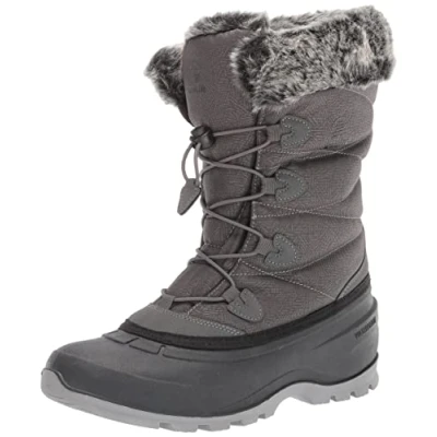 Image of Kamik Women&#039;s Momentum 3 Snow Boot, Charcoal, 5 UK