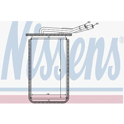 Image of 1350118, 4042575, YC1H18476AA, YC1H18476AB, YC1H18B539AA Heat Exchanger NISSENS 71769 with pipe