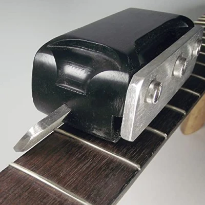Image of CHRIS ALSOP Guitar Fret Bevel File. Diamond Dual Angle 35 and 90 Degrees.