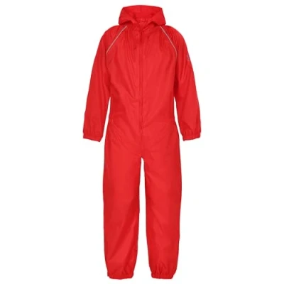 Image of Fort Splashaway Coverall Red 1 2 Years Kids Waterproof Suit Puddle Raincoat Childrens Clothing Childs Splash Rain