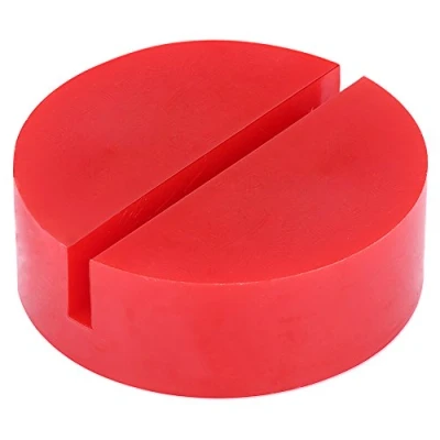 Image of Keenso Rubber Jacking Pad, Universal Car Jack Pads Wear resistant Slotted Frame Rail Adapter Stand Hydraulic Buffer