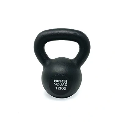 Image of MuscleSquad Cast Iron Kettlebells Single Or Set Value Kettlebell Weights from 2kg 8kg Workout Equipment For Home Gym Use (12)