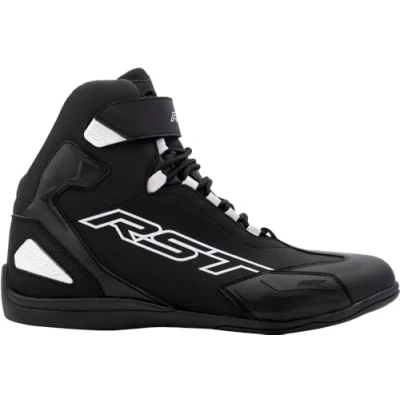 Image of RST Sabre Moto CE Mens Lowe Profile Urban Motorcycle boots Shoes (Black, White, uk_footwear_size_system, adult, men, numeric, medium, numeric_7)