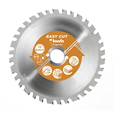 Image of kwb 350mm Circular Saw Blade, Made in Germany, Carbide Tipped, Nail Proof, for Wood with Metal Residues