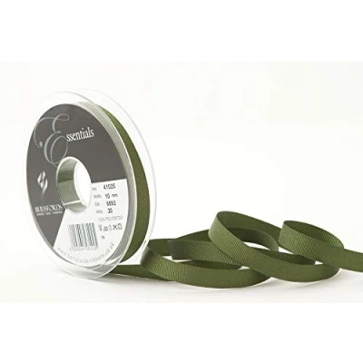 Image of Berisfords Grosgrain, Polyester, Moss, 10mm