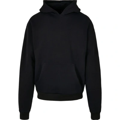 Image of Build Your Brand Men&#039;s Kapuzenpullover Ultra Heavy Cotton Box Hoody Hooded Sweatshirt, Black, XXXXXL