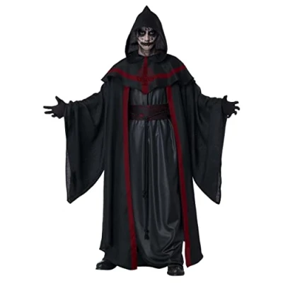 Image of California Costumes Mens Dark Rituals Robe Large/X Large Black