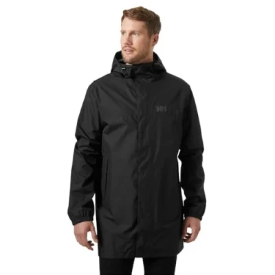 Image of Helly Hansen Mens Vancouver Raincoat Black, XL