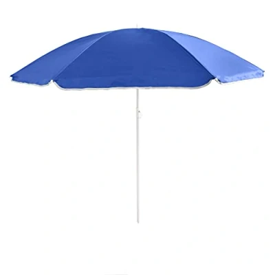 Image of Out There! Blue 1.6m Garden Parasol Umbrella Sun Shade with Adjustable Height Tilt Function and UPF40+ Protection