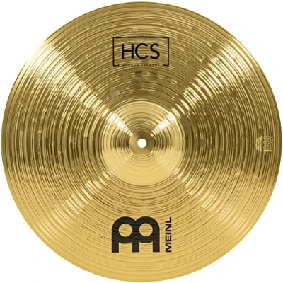 Image of Meinl Cymbals HCS Crash Cymbal 16 inch (Video) for Drum Set (40,64cm) Traditional Finish Brass, Made in Germany (HCS16C)