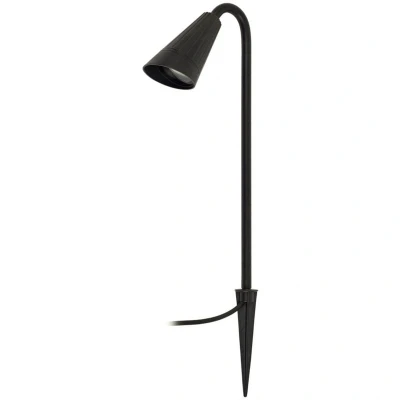 Image of Lindby Sorvete ground spike light, black, aluminium, height 62cm