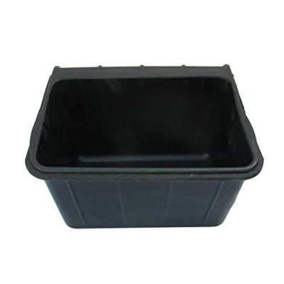 Image of SecureFix Direct Hanging Rubber Horse Manger 16L (Heavy Duty Animal Feed Bucket), Black