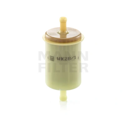 Image of 16900671024 Fuel Filter MANN WK 28/1 In Line 8mm 6mm PEUGEOT: 205 II Hatchback, 106 I Hatchback
