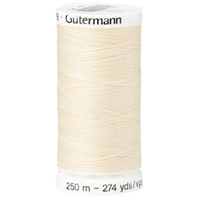 Image of Gutermann Sew All Polyester Thread, 250Mtr, Buttermilk (0005)
