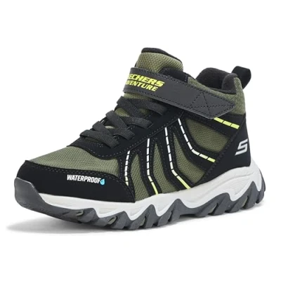 Image of Skechers Rugged Ranger Hydro Scout Ankle Boot, Black/Green, 1.5 UK Child