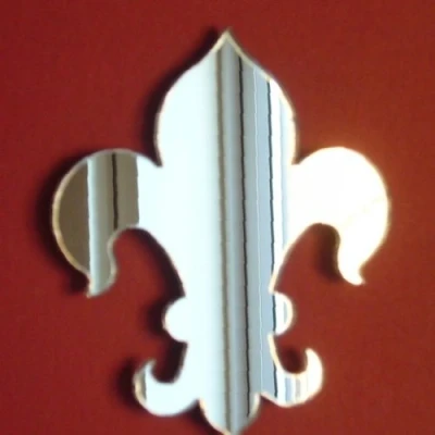 Image of Super Cool Creations Fleur de Lys Mirrors 12cm x 10cm