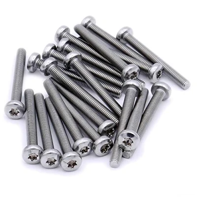 Image of M8 (8mm x 20mm) TX Pan Machine Screw (Bolt) Stainless Steel (A2) (Pack of 10)
