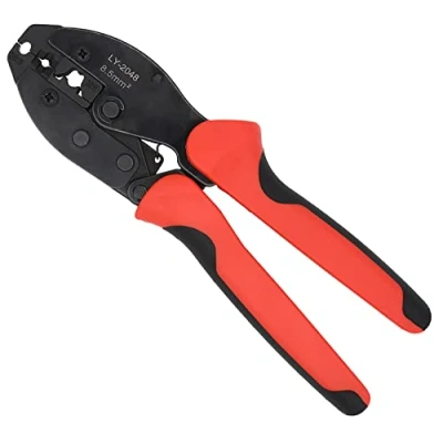 Image of Spark Plug Wire Crimper, Crimping Pliers for Stripping Tool LY 2048 Crimper Ratchet Terminal