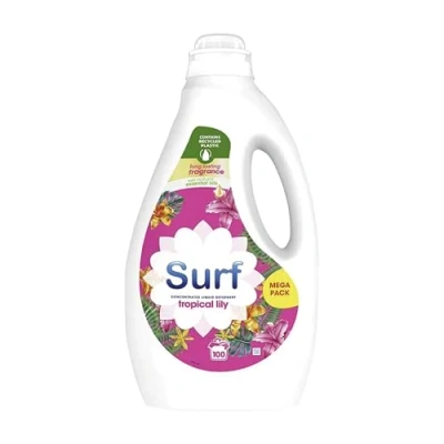 Image of Surf Tropical Lily &amp; Ylang Professional Biological Detergent Fresh Clean Washing Long Lasting Fragrance 5L (Pack of 2)