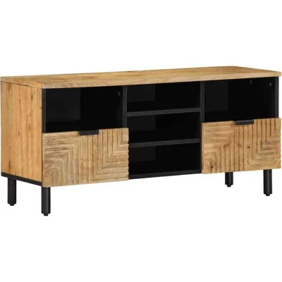 Image of vidaXL TV Cabinet Brown 100x33x46 cm Solid Wood Mango