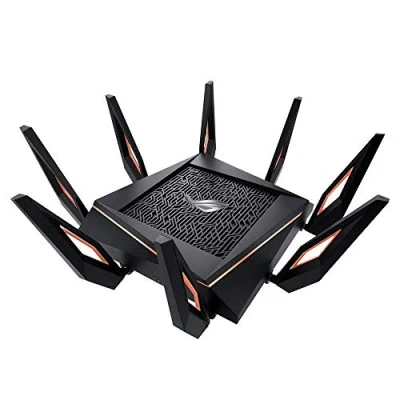 Image of ASUS ROG Rapture GT AX11000 Tri Band WiFi 6 Extendable Gaming Router, 2.5G Ports, Range Boost Plus, Triple level Game Acceleration, Subscription free Network Security, AiMesh Compatible