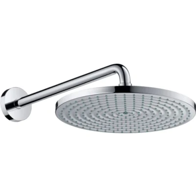 Image of hansgrohe Raindance S Overhead shower 300 1 spray water saving 9 l/min with arm, chrome, 26601000