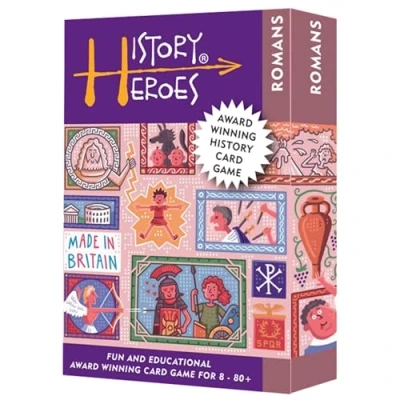 Image of History Heroes: Romans Ancient Quiz Card Game for Kids, Adults, Night Family Friendly Party About Rome Fun &amp; Educational Travel