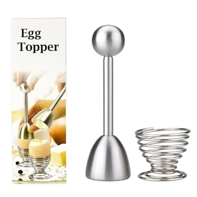 Image of Pretop + Egg Opener Cutter Cracker Topper Stainless Steel 14 cm