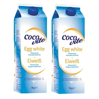 Image of Egg White Pasteurised Liquid 2 x 1kg High Protein from GREAT BRITISH TRADING LIMITED