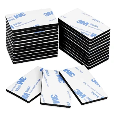 Image of ZISMA Double Sided Sticky Tape 50 Pcs Heavy Duty Strong Mounting Adhesive Foam Pads Waterproof Rectangle (50mm x 30mm)