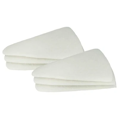 Image of vhbw 6 x Cone Filter Replacement for Vallox 1765, 394302 Geothermal Heat Exchanger Exhaust G3 White