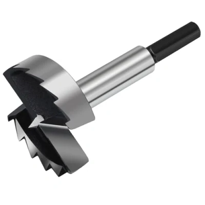 Image of HSAWBIT 54mm Forstner Drill Bit for Woodworking, Wood Bits Holes, Hinge Cutter (Ø54mm, length 90mm, HEX Shank)