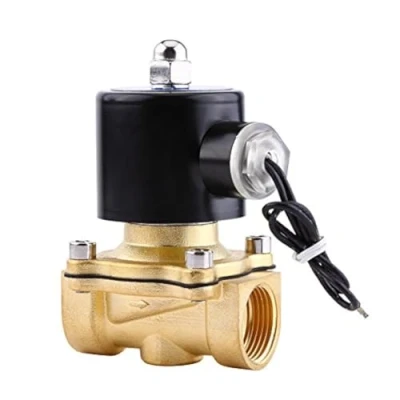 Image of Brass Electric Solenoid Valve 3/4 Inch DN20 DC 24V Direct Action Water Air Gas Normally Closed Replacement
