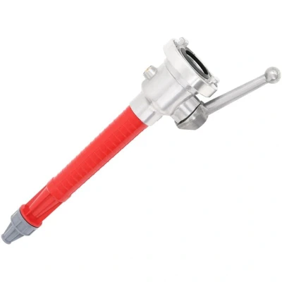 Image of vidaXL Fire Hose Nozzle with Storz B Coupling High Operating Pressure, 180 Adjustable Spray, 20m Range, Durable Aluminium &amp; Plastic Materials