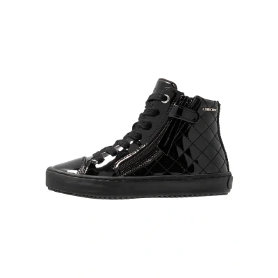 Image of Geox Girl&#039;s J Kalispera Girl D Sneakers, Black, 1.5 UK Child