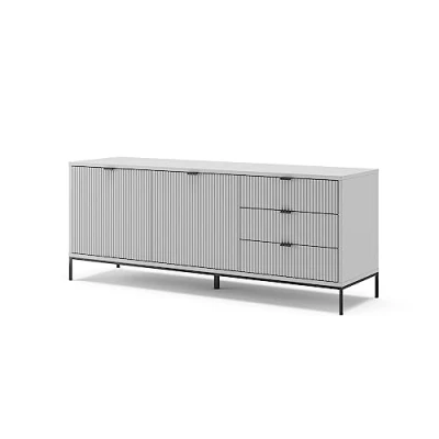 Image of Vicco Lowboard Eliza, Grey, 150.1 x 60 cm