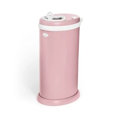 Image of Ubbi Stainless Steel Diaper Pail, Odor Locking, No Special Bag Required, Award Winning, Registry Must Have, Fig Blossom