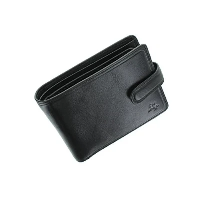 Image of VISCONTI Tuscany Collection Riccardo Leather Wallet with RFID Protection TSC47 Black