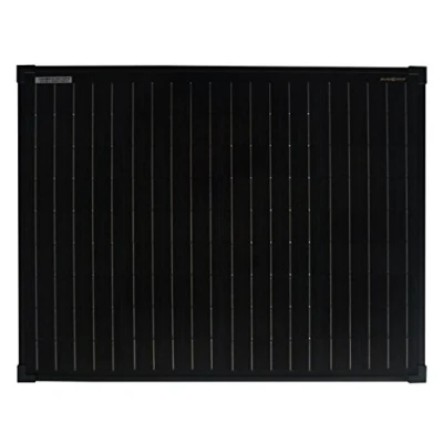 Image of enjoysolar® Mono 50 W Monocrystalline Solar Panel Ideal for Motorhomes, Garden Sheds, Boats Black Edtion (Mono Black)