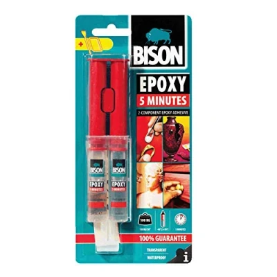 Image of Bison Epoxy 5 Minutes Adhesive Transparent 24ml