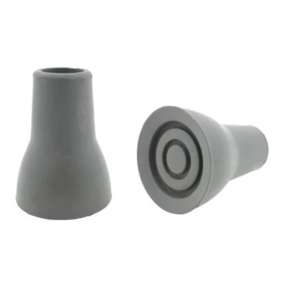Image of Qty: 2X 19mm 3/4&quot; Shock Absorbing, Large Based Walking Stick Safety Ferrules by Lifeswonderful