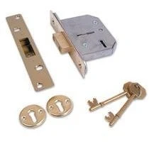 Image of ERA 201 31 Viscount 5 Lever High Security Mortice Deadlock Brass Effect, Multi, 2.5 inch/ 64mm