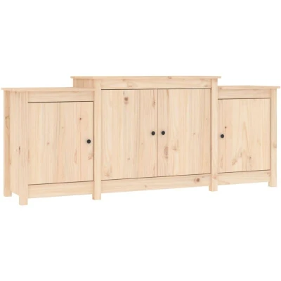 Image of vidaXL Sideboard 164x37x68 cm Solid Wood Pine