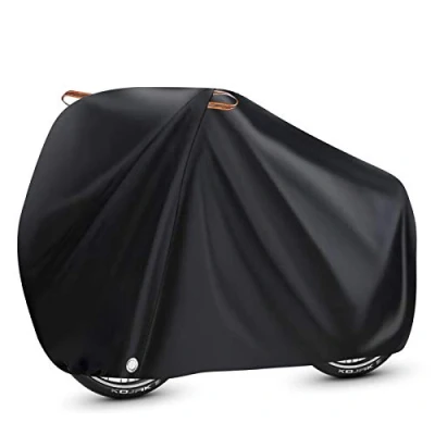 Image of WooZuu Bike Cover for Outside Storage, 210T Nylon Waterproof Bicycle with Lock Holes, Anti Dust Rain UV Protection Mountain Bike/Road