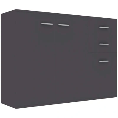 Image of vidaXL Sideboard Grey 105x30x75 cm Engineered Wood
